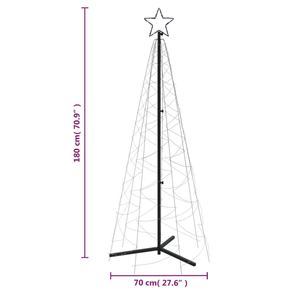 Julgranskon kallvit 200 LEDs 70x180 cm