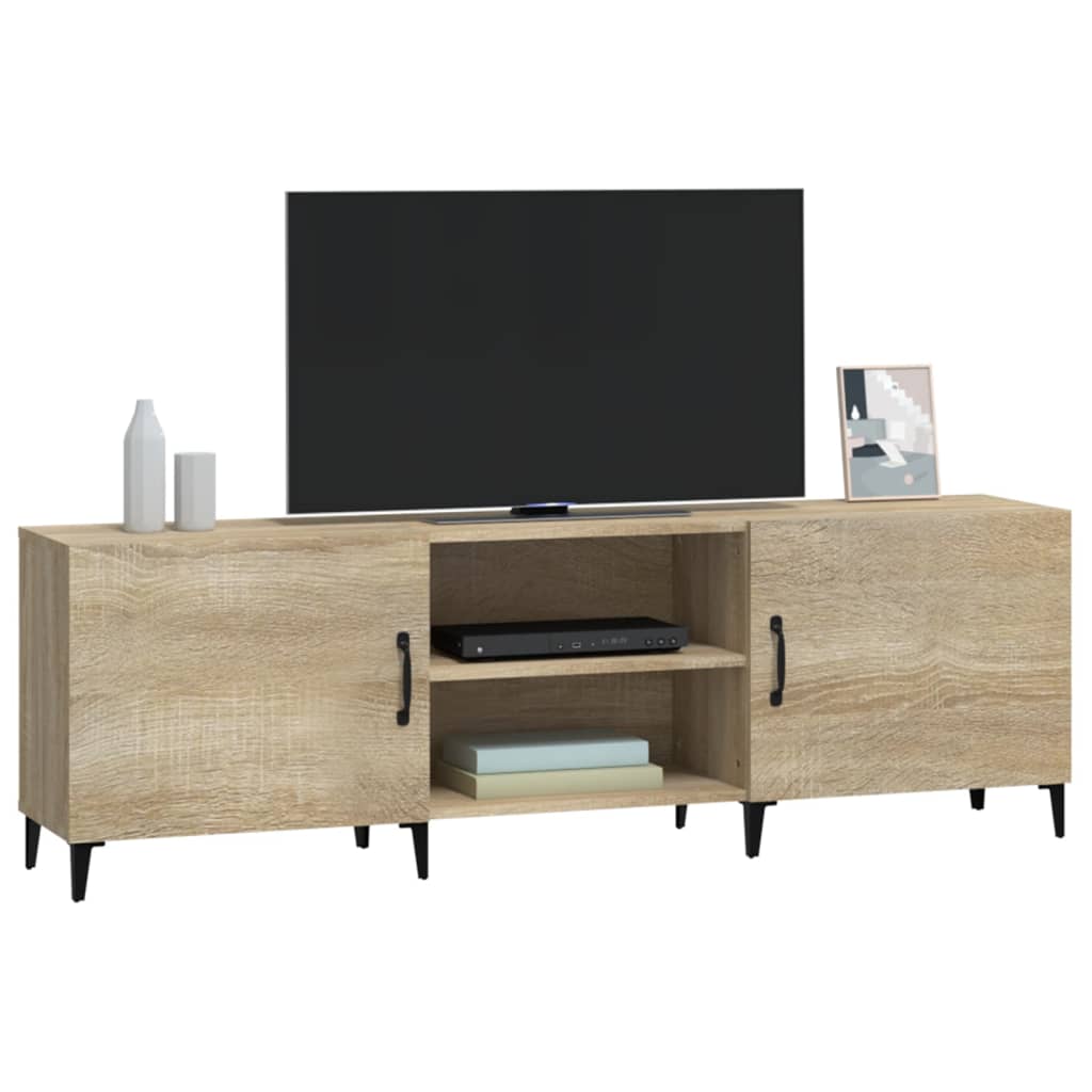 Tv-bänk sonoma ek 150x30x50 cm konstruerat trä