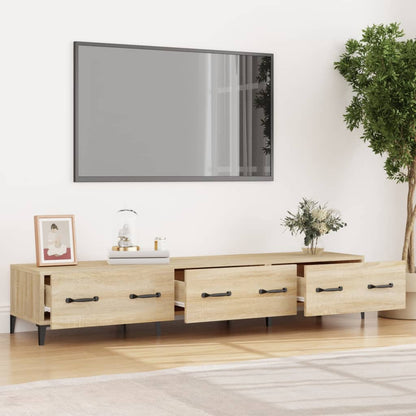 Tv-bänk sonoma-ek 150x34,5x30 cm konstruerat trä