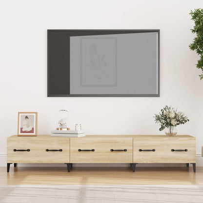 Tv-bänk sonoma-ek 150x34,5x30 cm konstruerat trä