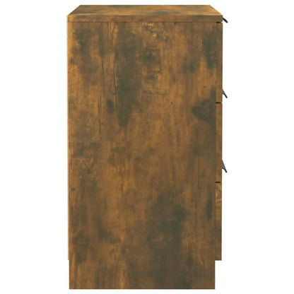 Sängbord 2 st rökfärgad ek 40x36x65 cm