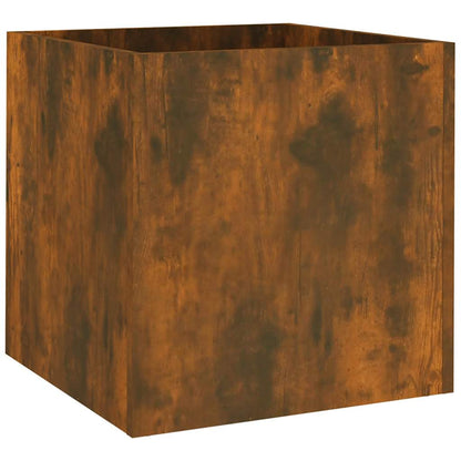 Odlingslåda rökfärgad ek 40x40x40 cm konstruerat trä