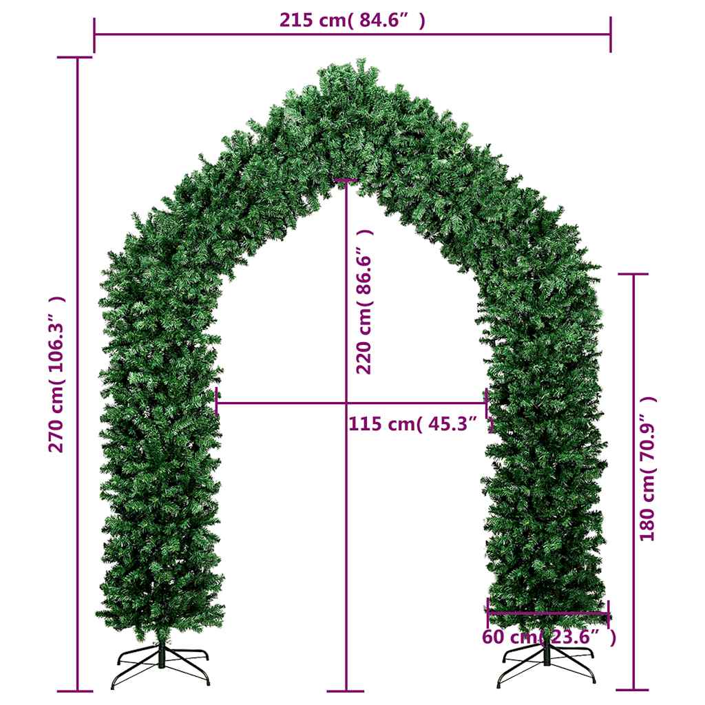 Julgransbåge grön 270 cm