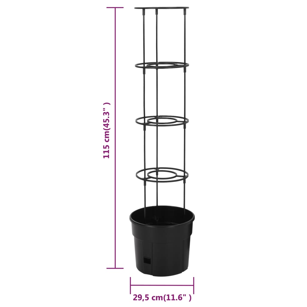 Kruka för tomatplanta Ø29,5x115 cm polypropylen