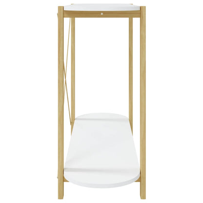 Konsolbord vit 110x38x75 cm konstruerat trä