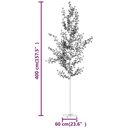 Körsbärsträd med LED varmvit 672 lysdioder 400 cm