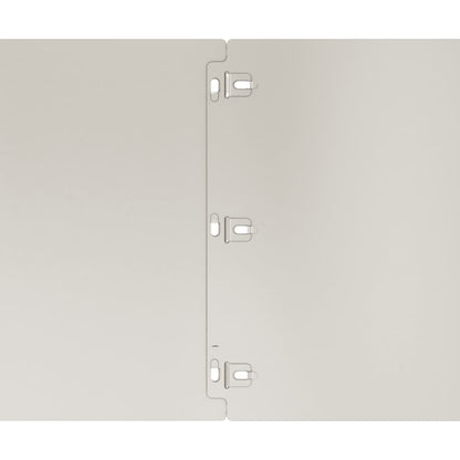 Rabattkanter 10 st 25x103 cm flexibelt cortenstål