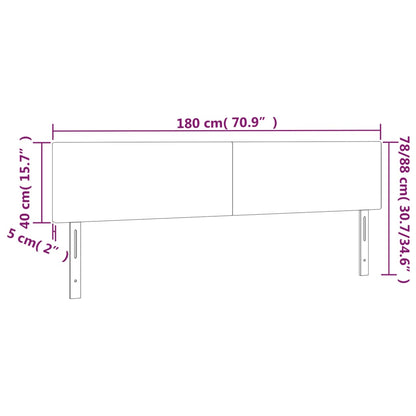 Huvudgavlar 2 st mörkgrön 90x5x78/88 cm sammet