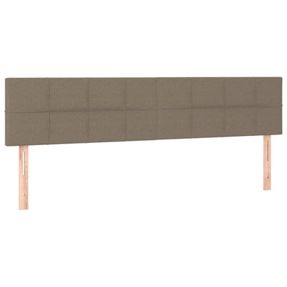 Huvudgavlar 2 st taupe 80x5x78/88 cm tyg