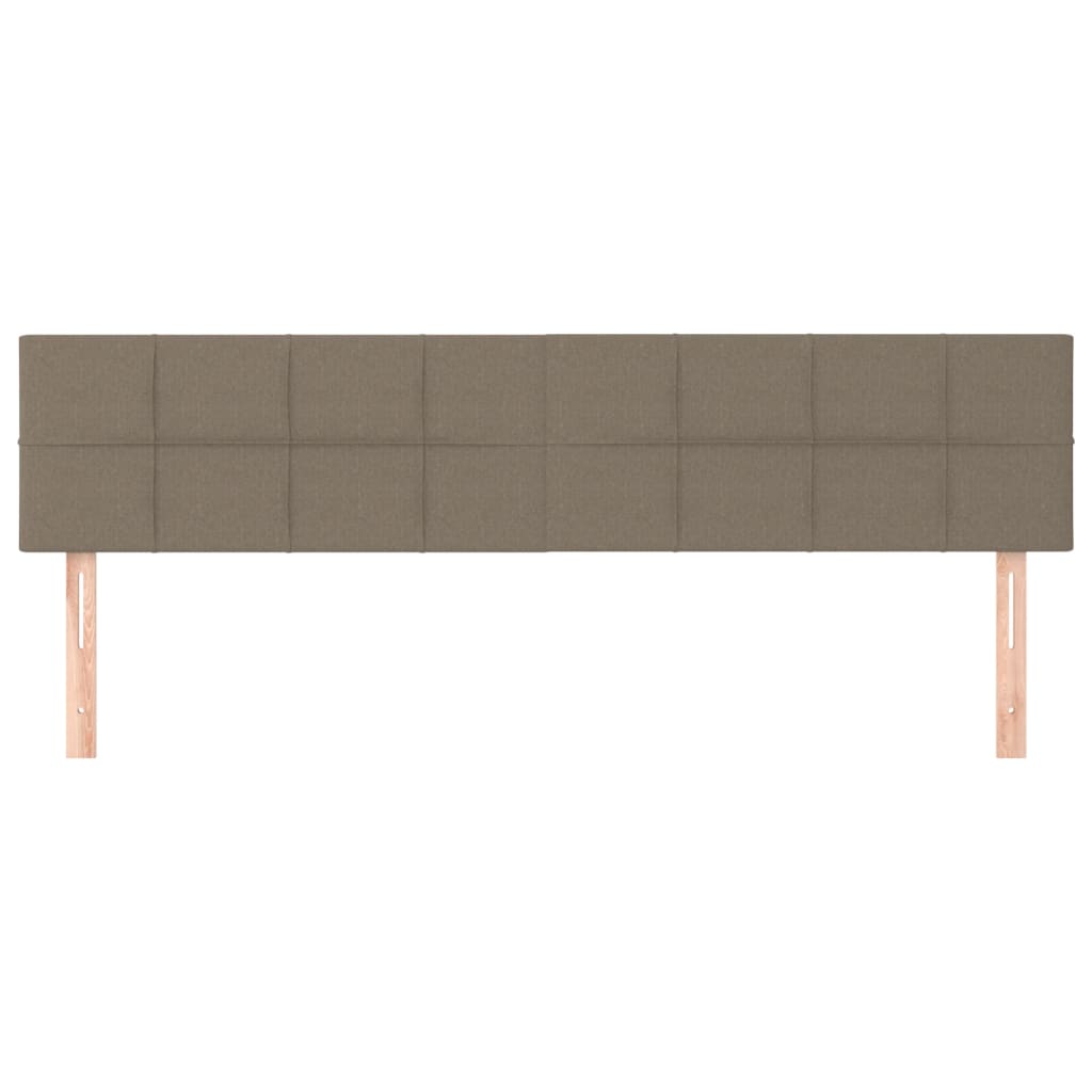 Huvudgavlar 2 st taupe 80x5x78/88 cm tyg