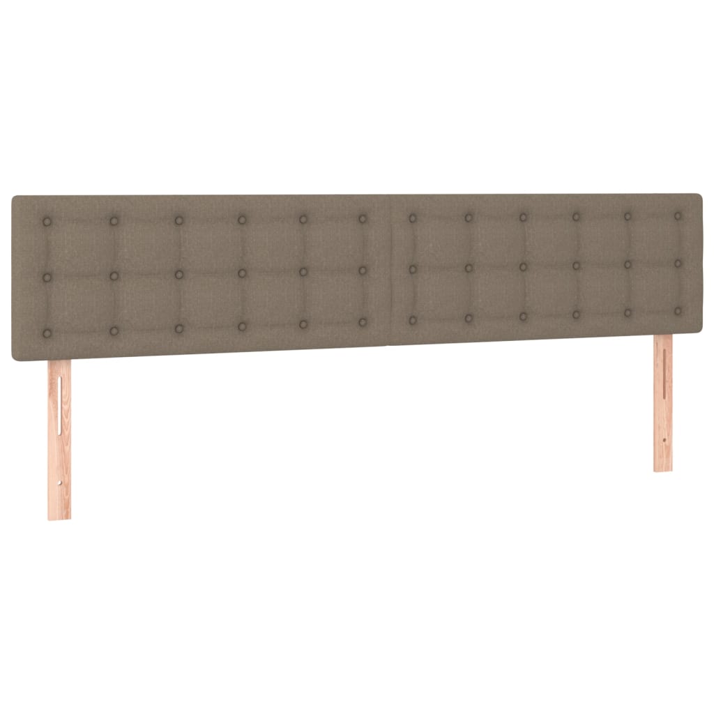 Huvudgavlar 2 st taupe 80x5x78/88 cm tyg