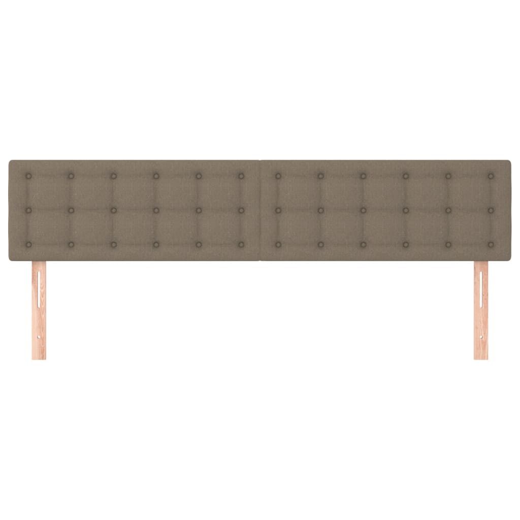 Huvudgavlar 2 st taupe 80x5x78/88 cm tyg