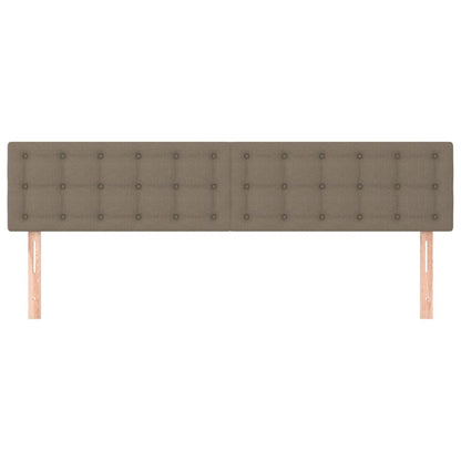 Huvudgavlar 2 st taupe 80x5x78/88 cm tyg