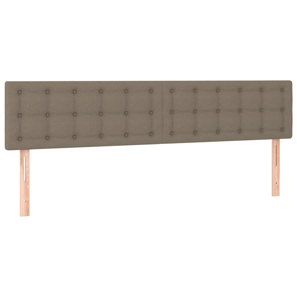 Huvudgavlar 2 st taupe 90x5x78/88 cm tyg