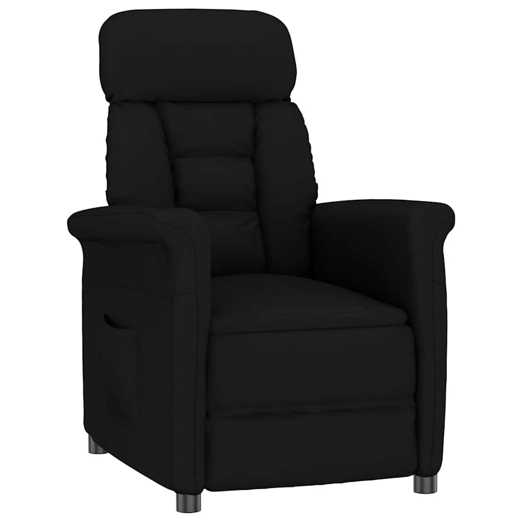 Recliner Stol Svart Svart 70.5 x 96.5 x 95 cm Konstläder