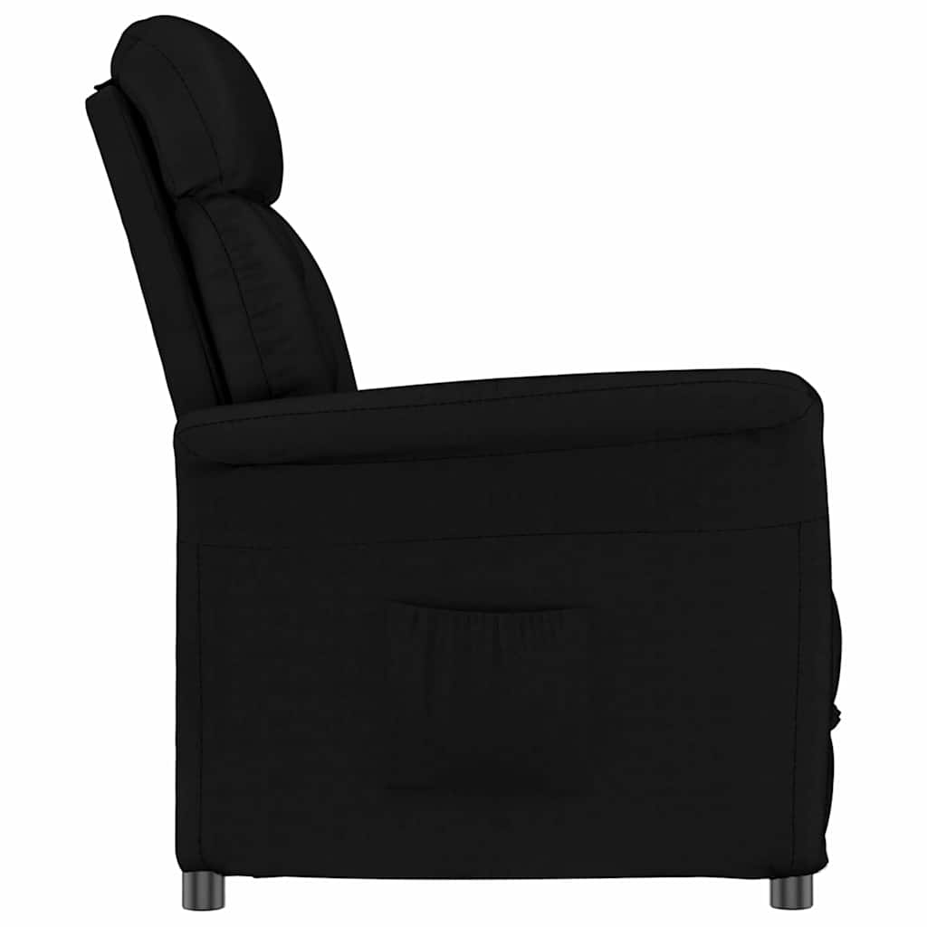 Recliner Stol Svart Svart 70.5 x 96.5 x 95 cm Konstläder