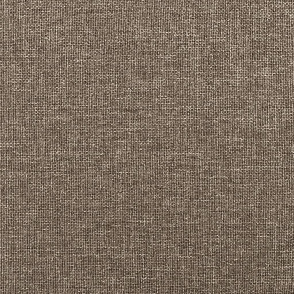 Sängram utan madrass taupe 140x190 cm tyg