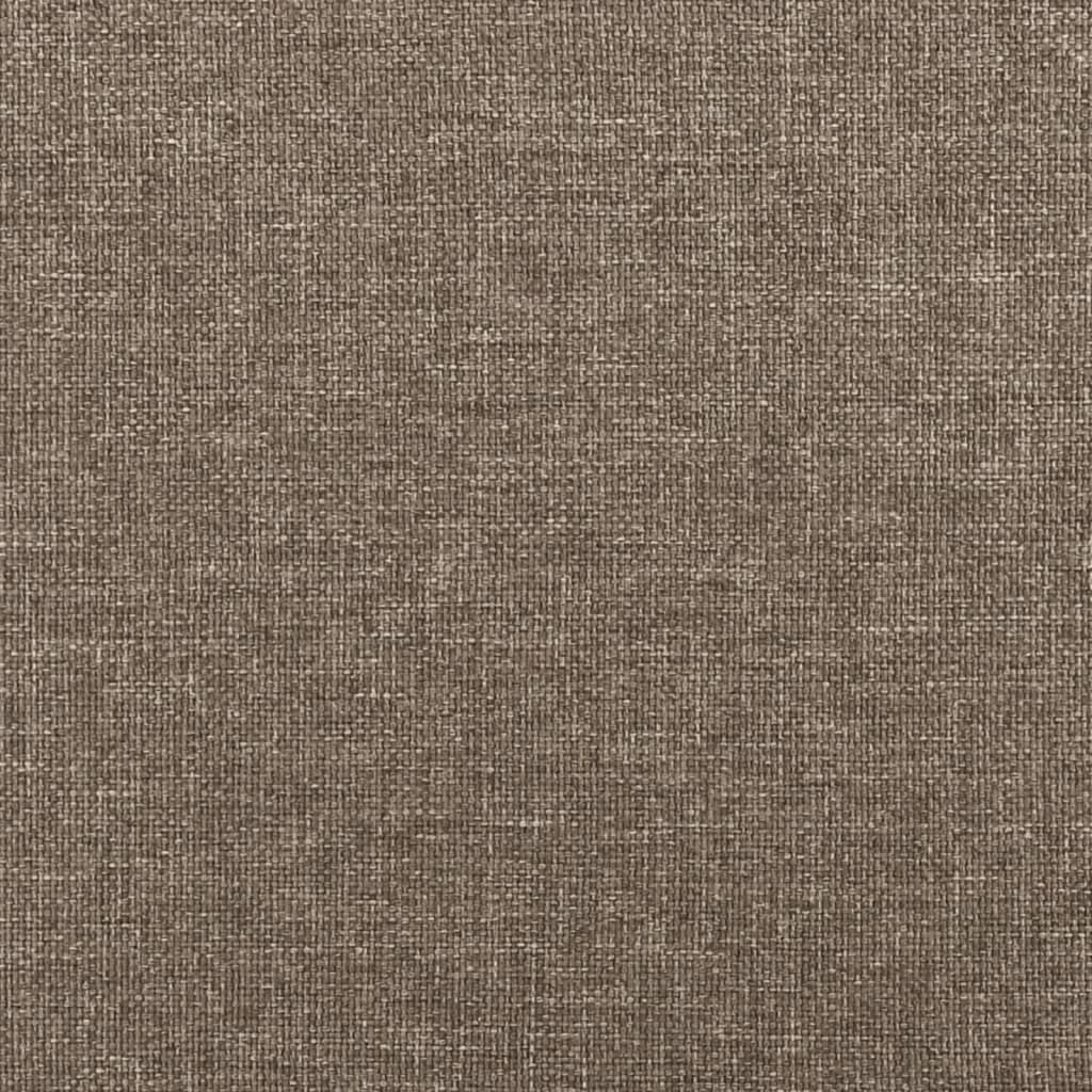 Sängram utan madrass taupe 160x200 cm tyg