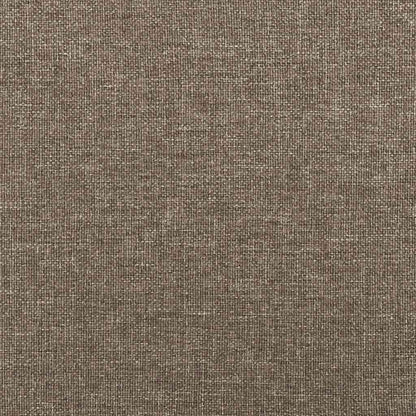 Sängram utan madrass taupe 140x190 cm tyg