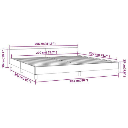 Sängram utan madrass mörkgrön 200x200 cm sammet