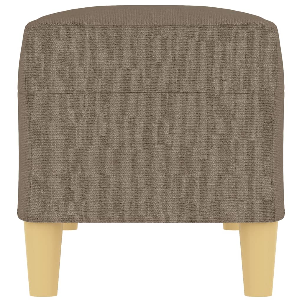 Bänk taupe 100x35x41 cm tyg