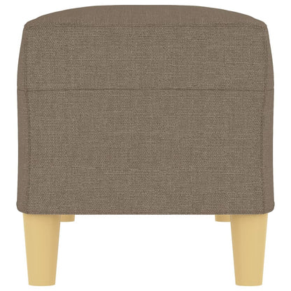 Bänk taupe 100x35x41 cm tyg