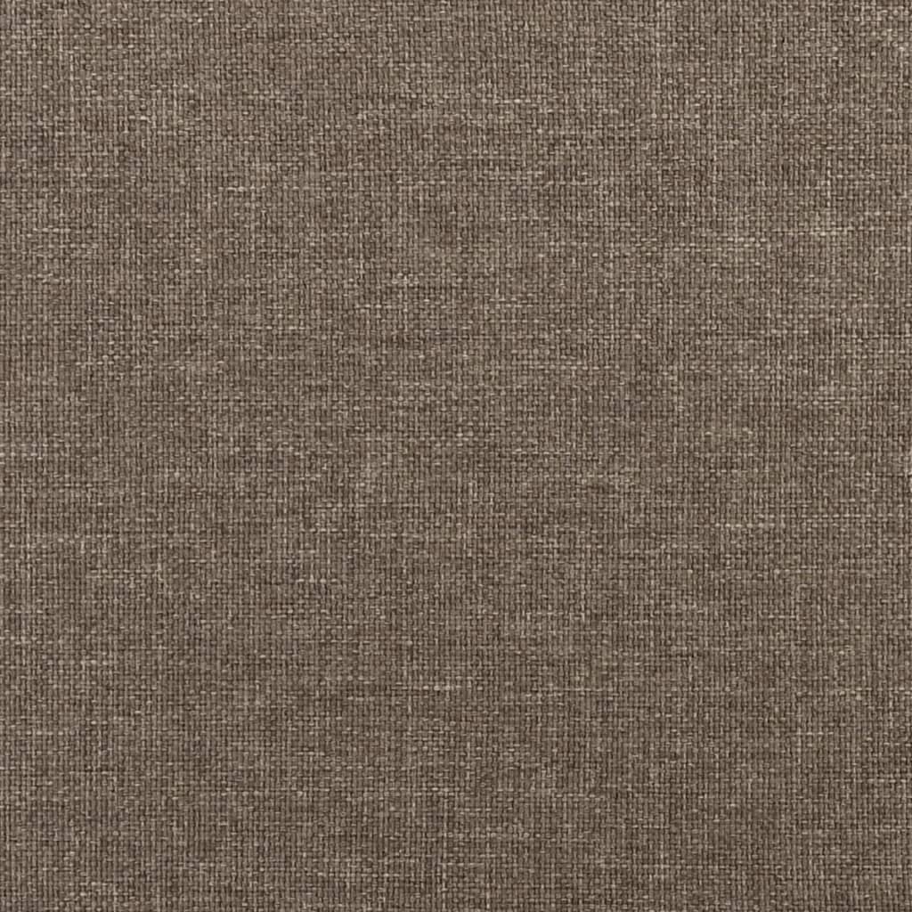 Bänk taupe 100x35x41 cm tyg