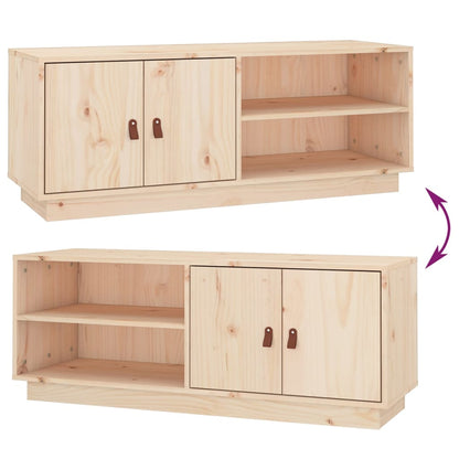 Tv-bänk 105x34x40 cm massiv furu