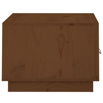 Soffbord honungsbrun 80x50x35 cm massiv furu