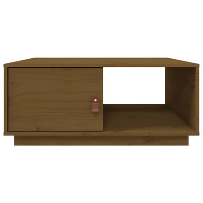 Soffbord honungsbrun 80x50x35,5 cm massiv furu