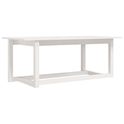 Soffbord vit 110x55x45 cm massiv furu