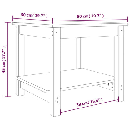 Soffbord 50x50x45 cm massiv furu