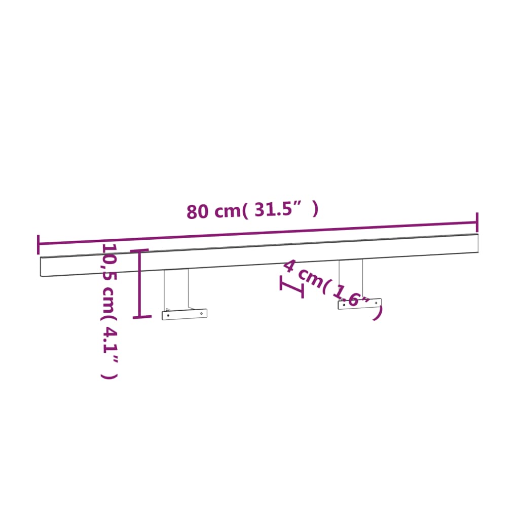 Spegellampa LED 13 W varmvit 80 cm 3000 K