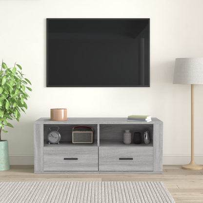 TV-bänk grå sonoma 100x35x40 cm konstruerat trä