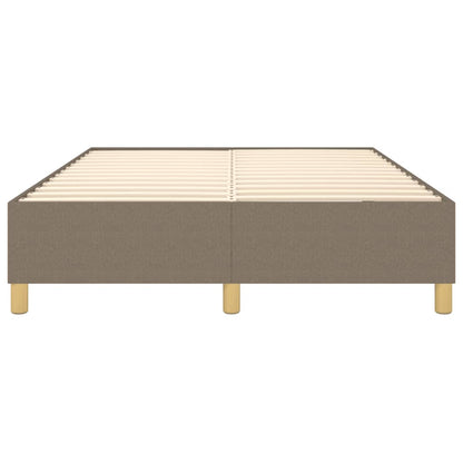 Sängram utan madrass taupe 140x190 cm tyg