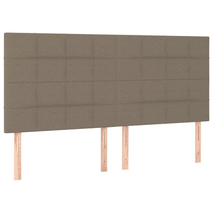 Huvudgavlar 4 st taupe 80x5x78/88 cm tyg