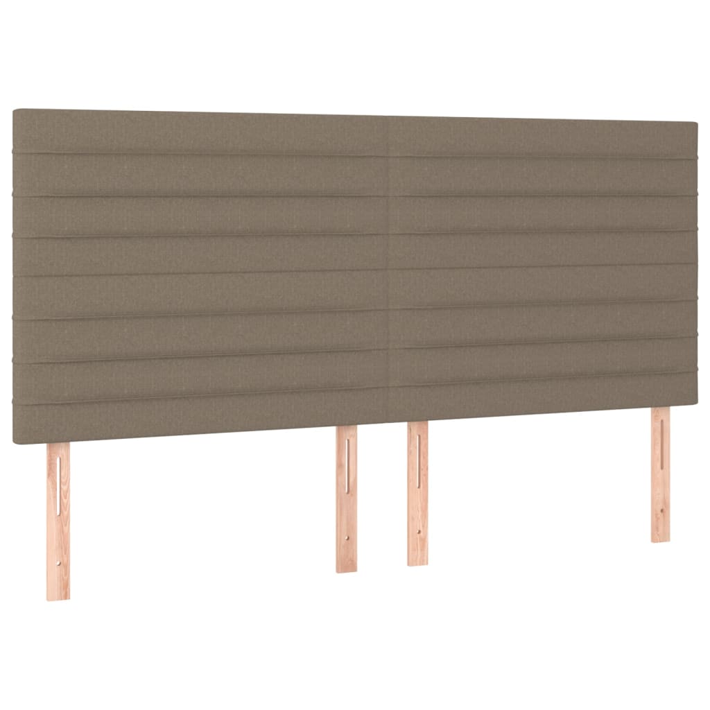 Huvudgavlar 4 st taupe 90x5x78/88 cm tyg