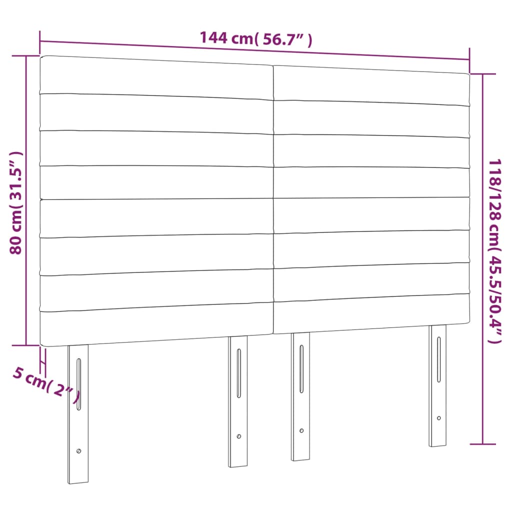 Huvudgavlar 4 st mörkblå 72x5x78/88 cm sammet