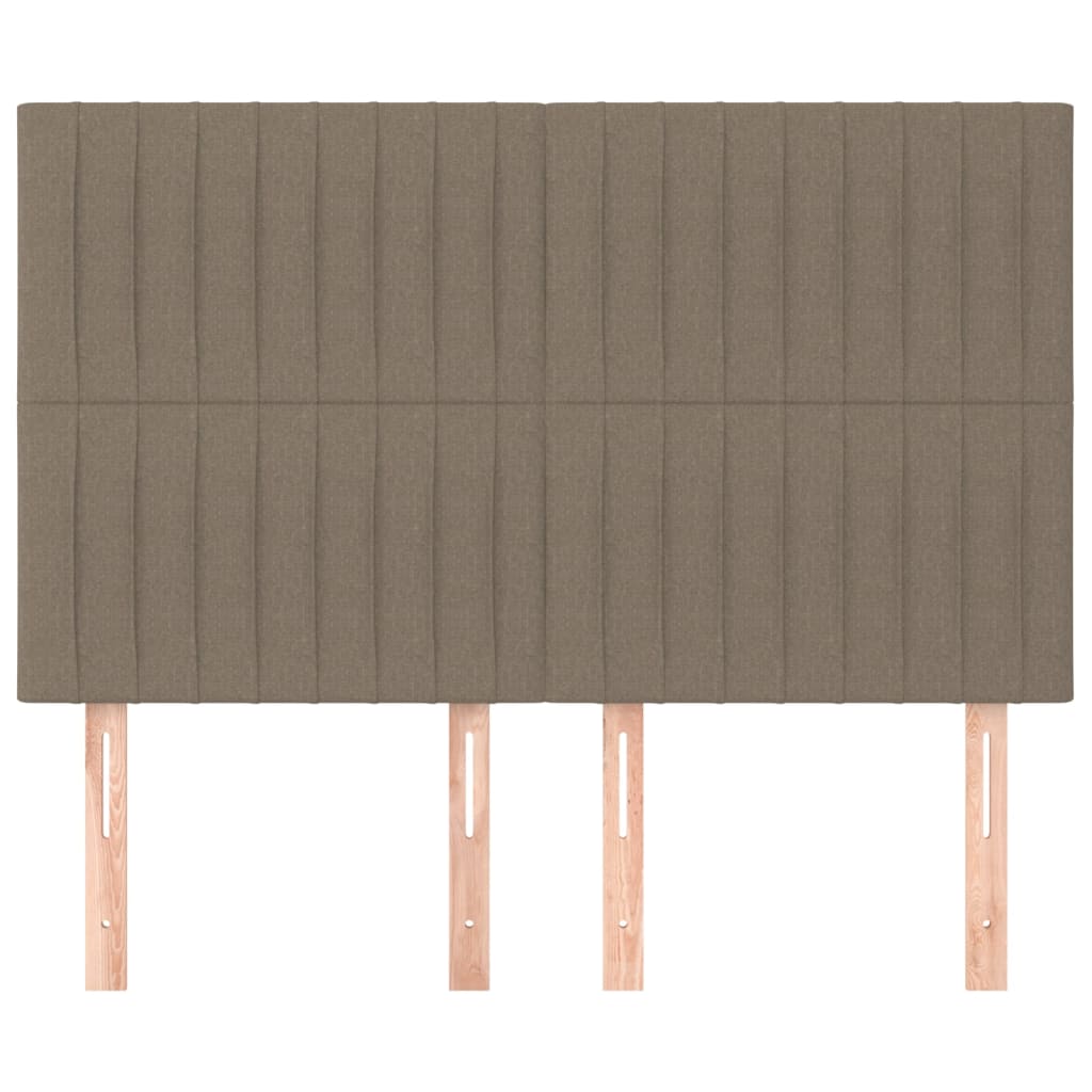 Huvudgavlar 4 st taupe 72x5x78/88 cm tyg