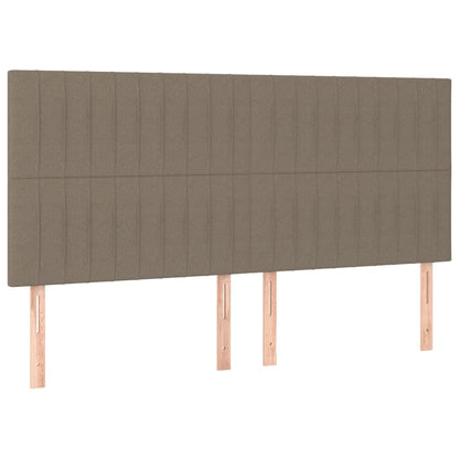 Huvudgavlar 4 st taupe 90x5x78/88 cm tyg