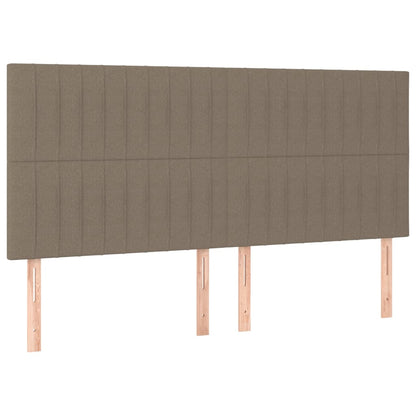 Huvudgavlar 4 st taupe 100 x 5 x 78/88 cm tyg