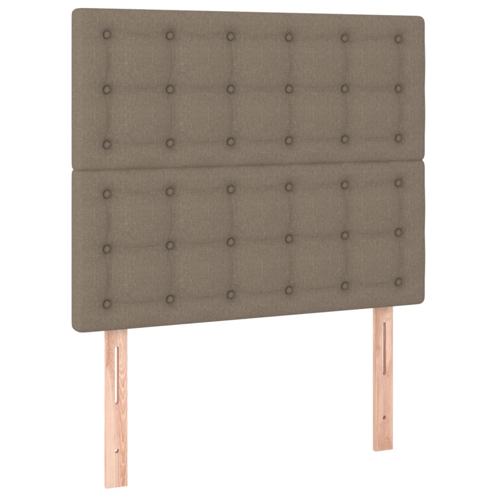 Huvudgavlar 2 st taupe 80x5x78/88 cm tyg