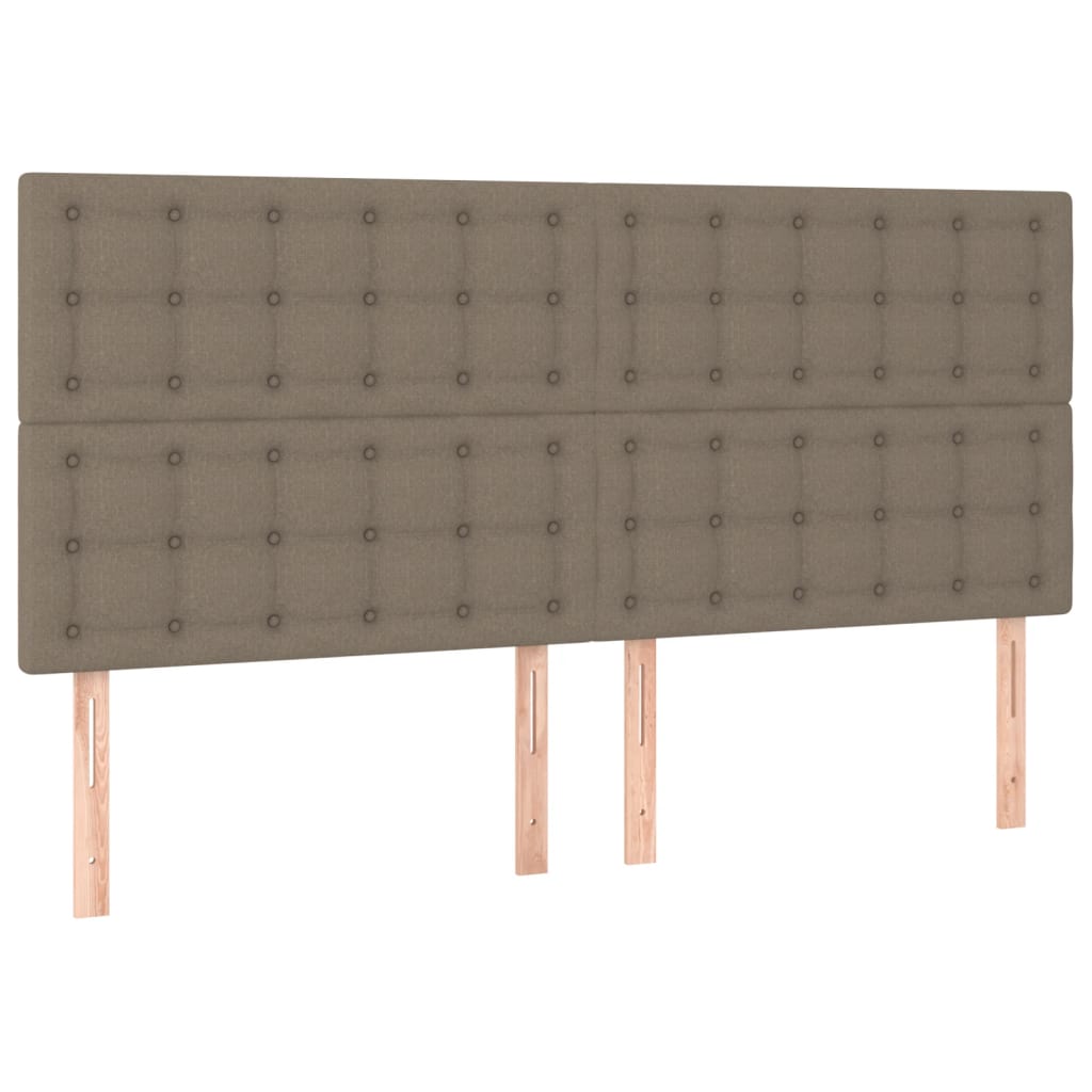 Huvudgavlar 4 st taupe 90x5x78/88 cm tyg