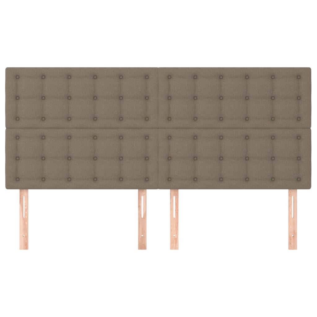 Huvudgavlar 4 st taupe 90x5x78/88 cm tyg