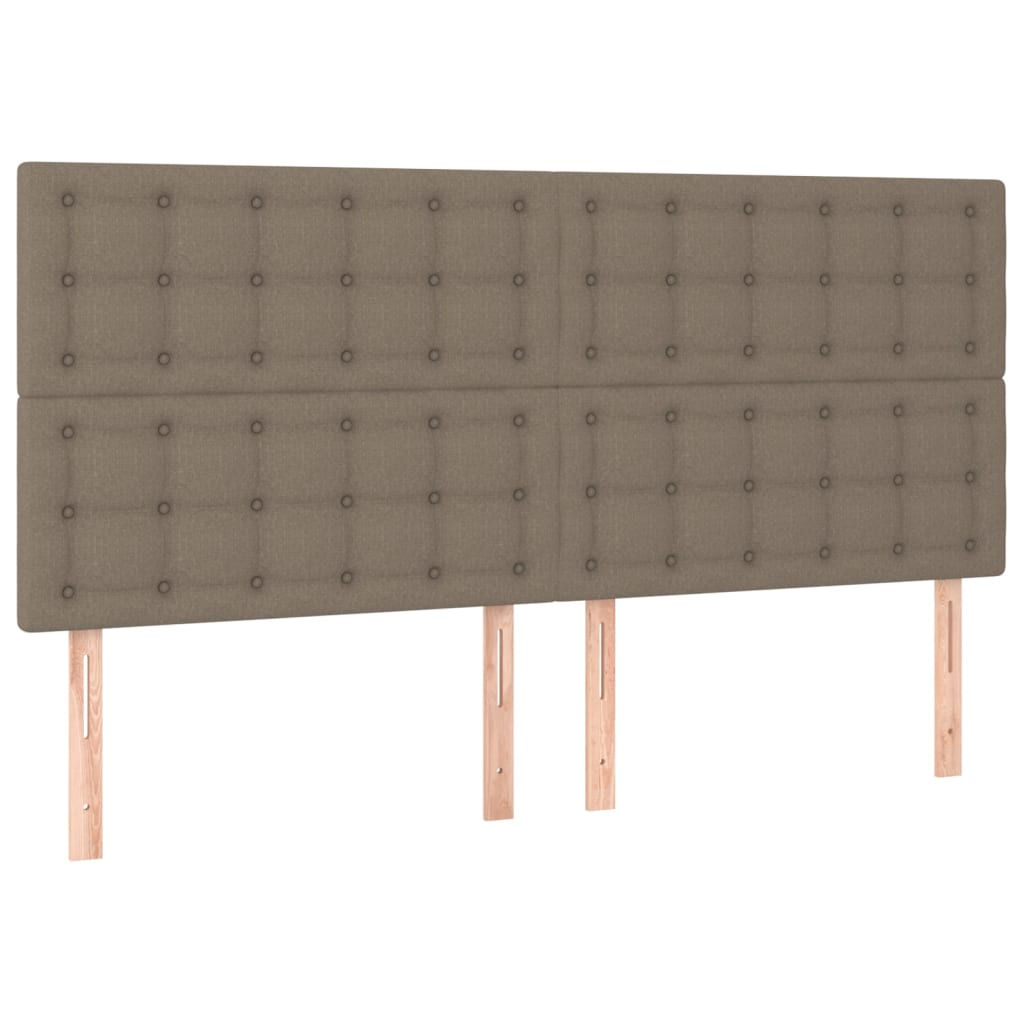 Huvudgavlar 4 st taupe 100 x 5 x 78/88 cm tyg