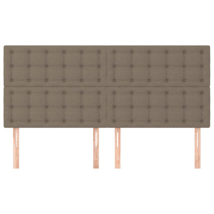 Huvudgavlar 4 st taupe 100 x 5 x 78/88 cm tyg