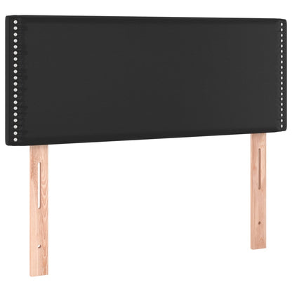 Sänggavel LED svart 90x5x78/88 cm konstläder