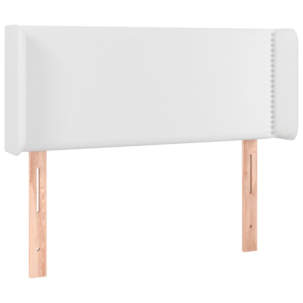 Sänggavel LED rosa 93x16x78/88 cm konstläder