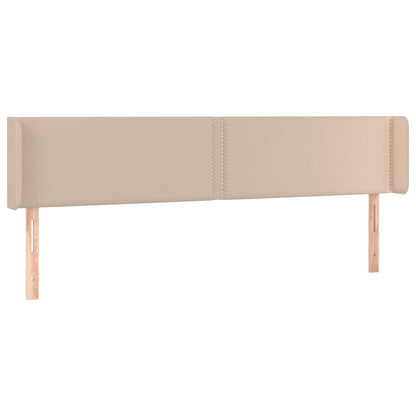 Sänggavel LED cappuccino 183x16x78/88 cm konstläder