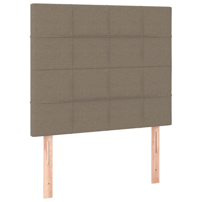 Sängram utan madrass Taupe 80x200cm tyg